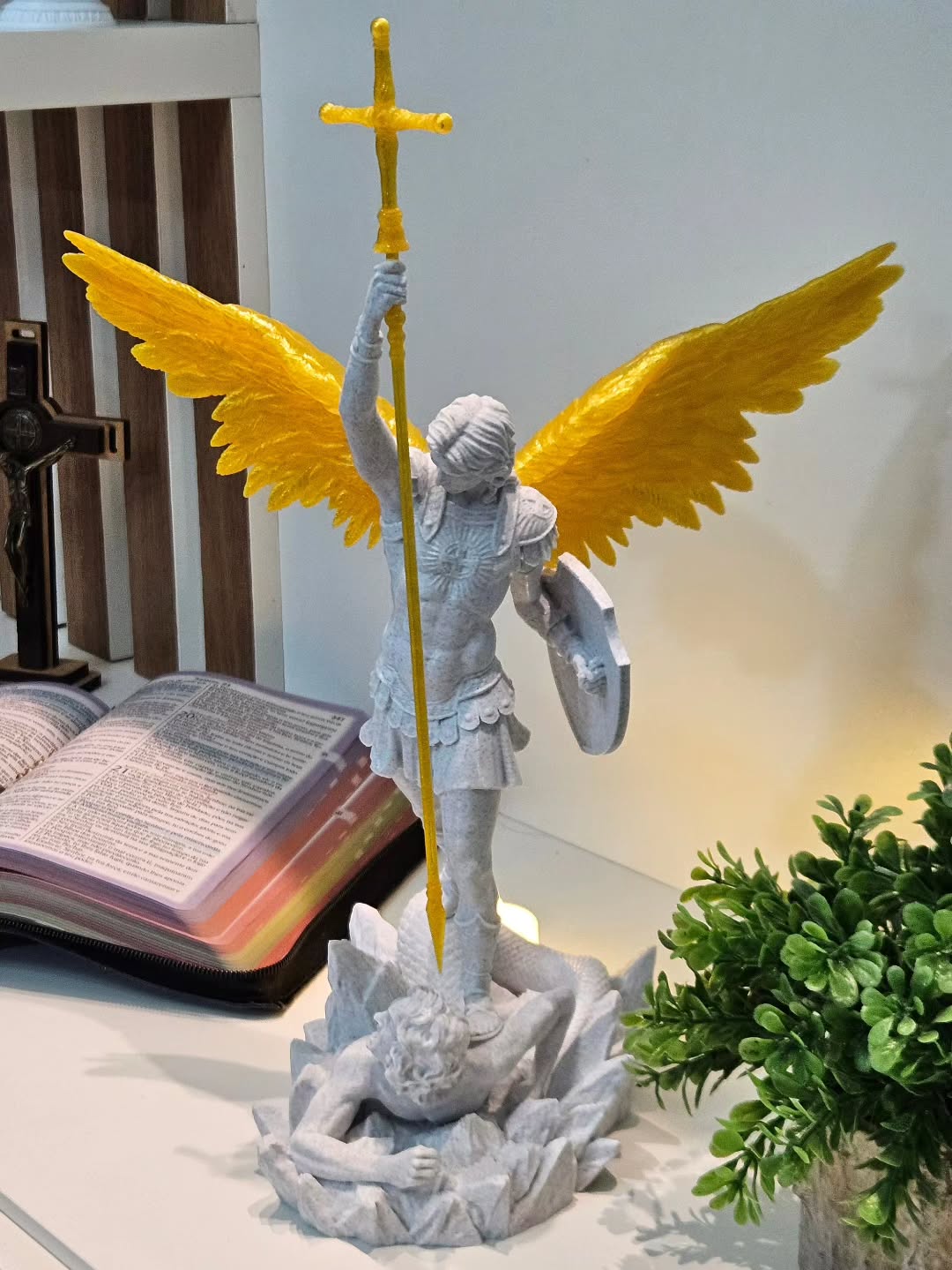Escultura 3D de São Miguel Arcanjo